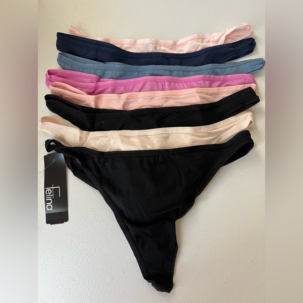 Felina Ladies' Thong, 8-pack Super Soft Smooth and Comfortable Fit